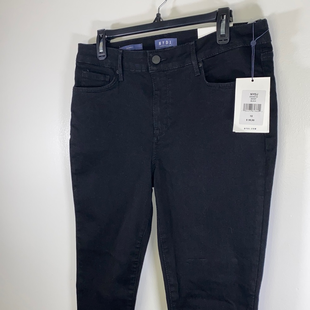 NYDJ NWT black skinny denim jeans size 10